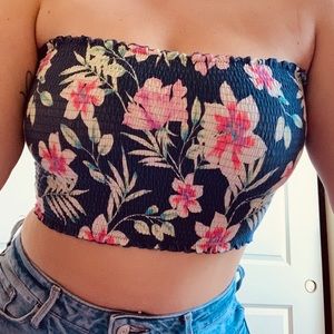 Victoria’s Secret Pink floral tube top
